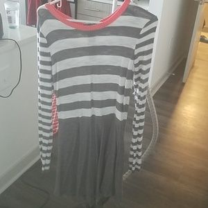 Long sleeved sweater dress